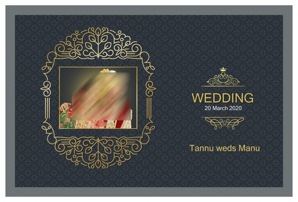 Wedding Album Cover PSD Download 12&times;36