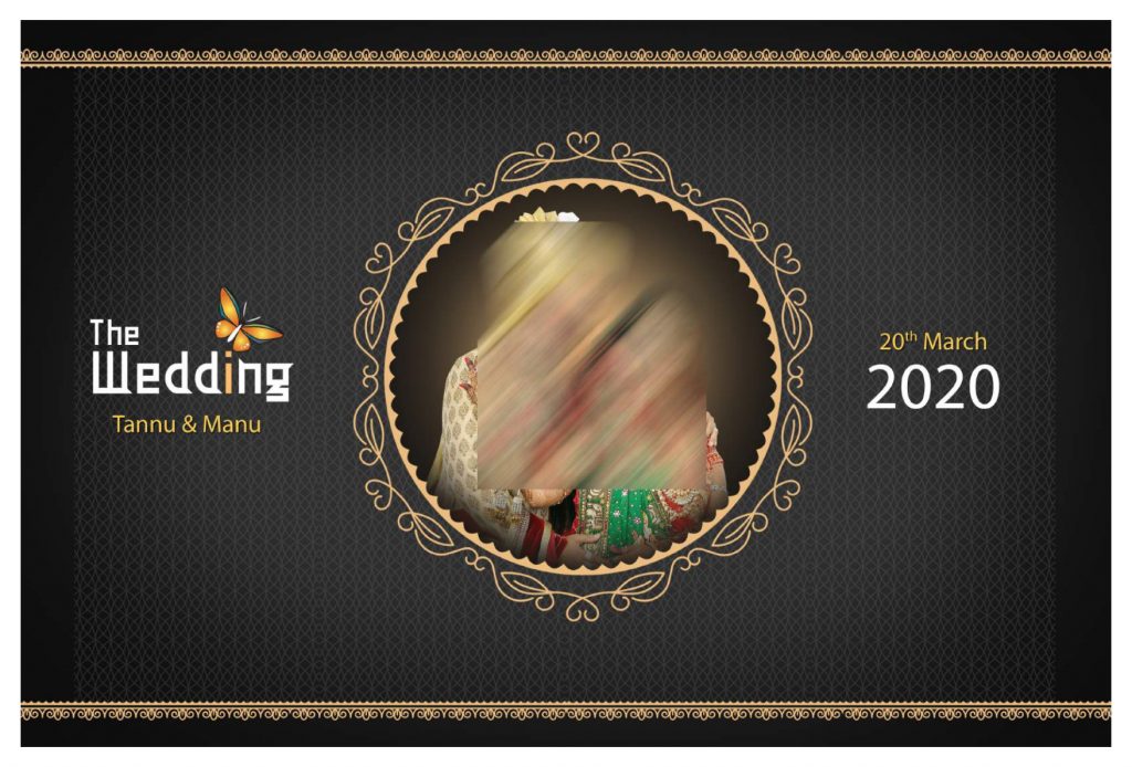 Wedding Album Cover PSD Download 12&times;36