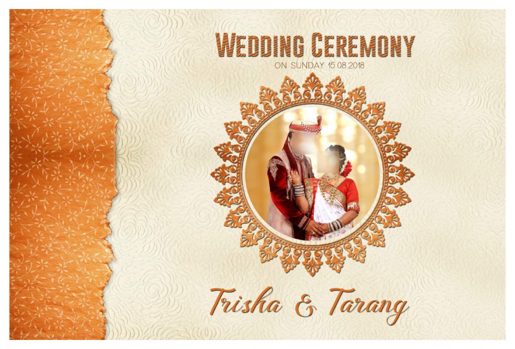 Wedding Album Cover PSD Download 12&times;36