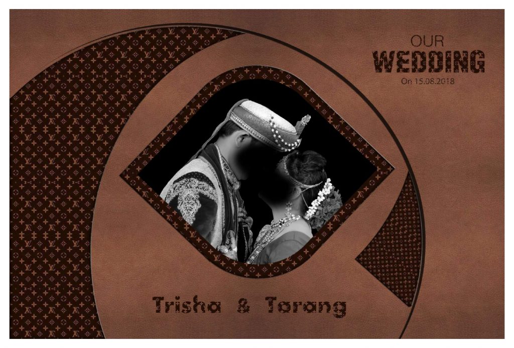Wedding Album Cover PSD Download 12&times;36