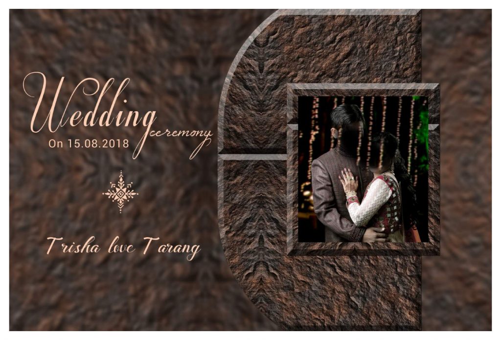 Wedding Album Cover PSD Download 12&times;36