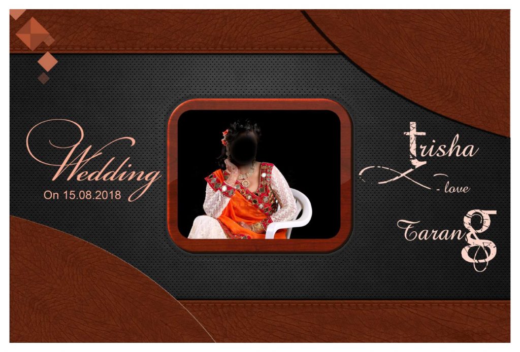 Wedding Album Cover PSD Download 12&times;36