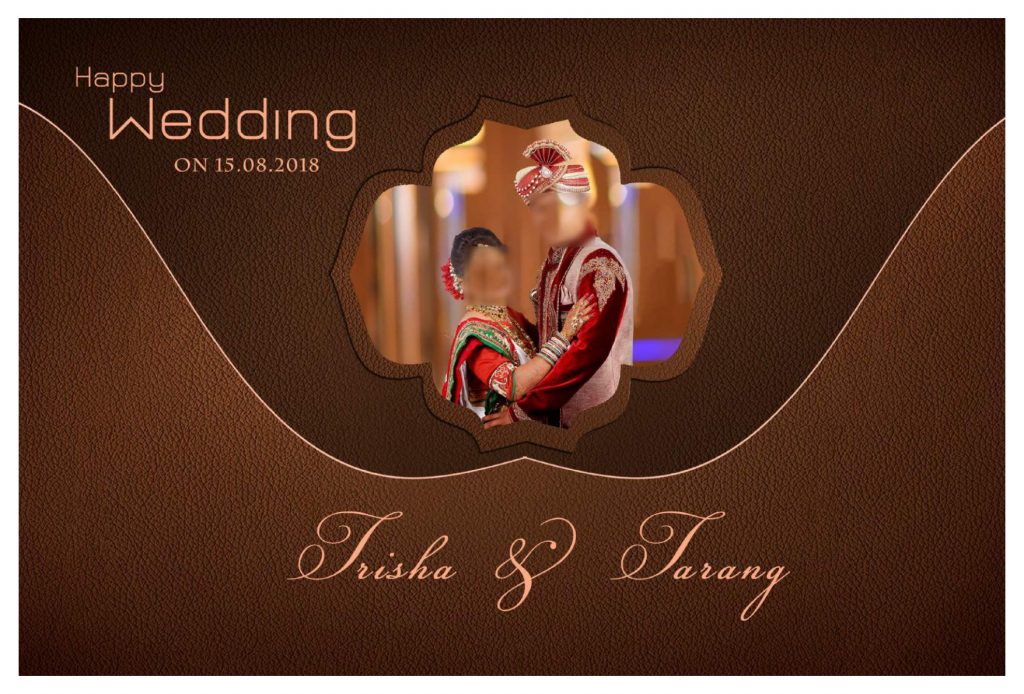 Wedding Album Cover PSD Download 12&times;36