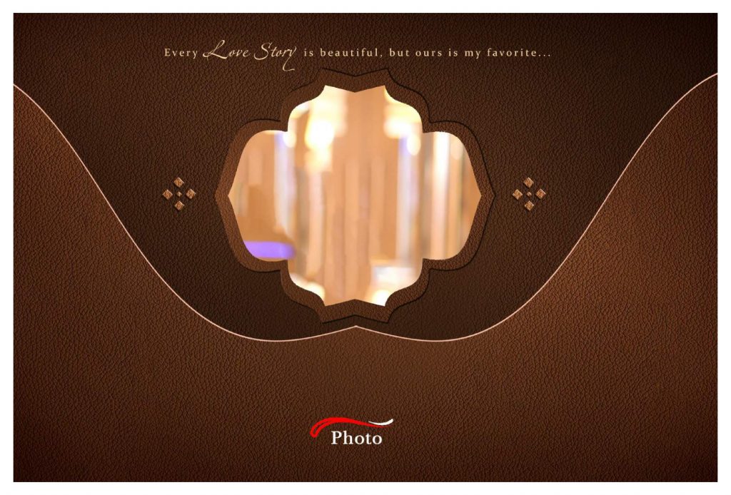 Wedding Album Cover PSD Download 12&times;36