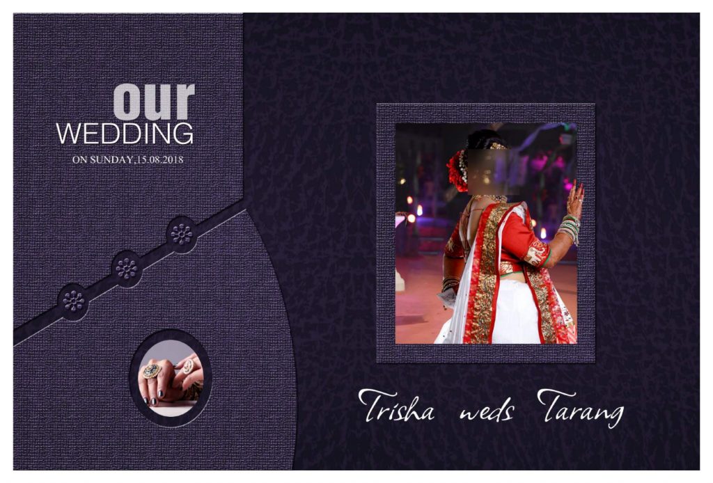 Wedding Album Cover PSD Download 12&times;36