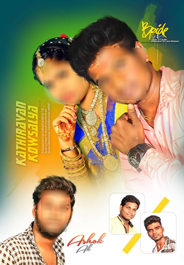 Premium Tamil Wedding Flex Design Psd