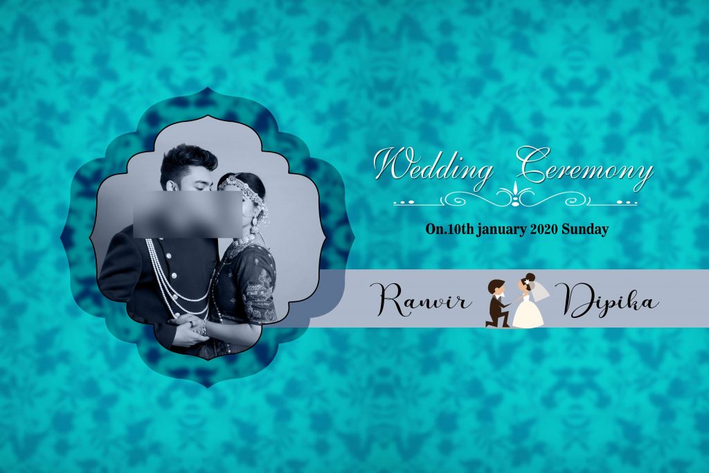 Premium Wedding Album Cover PSD Download 12×36