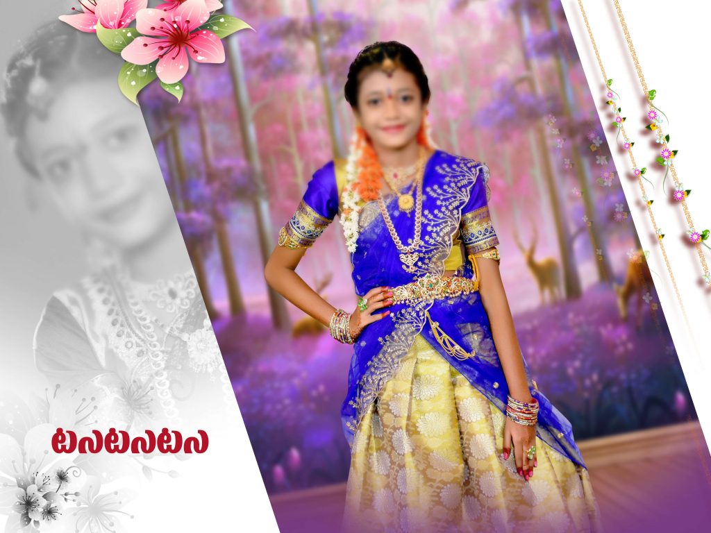 Vol-02-Premium Half Saree Function Album PSD