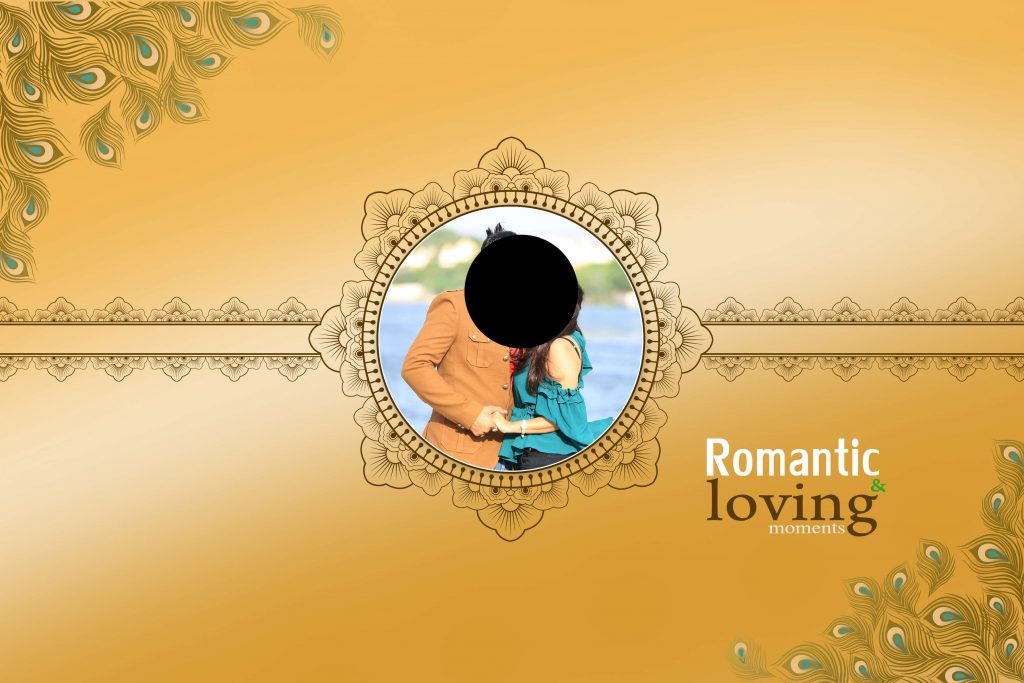 Premium Wedding Album Cover PSD Download 12×36