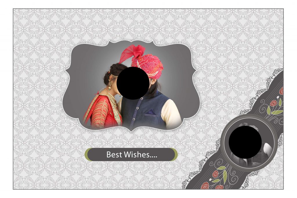 Premium Wedding Album Cover PSD Download 12×36