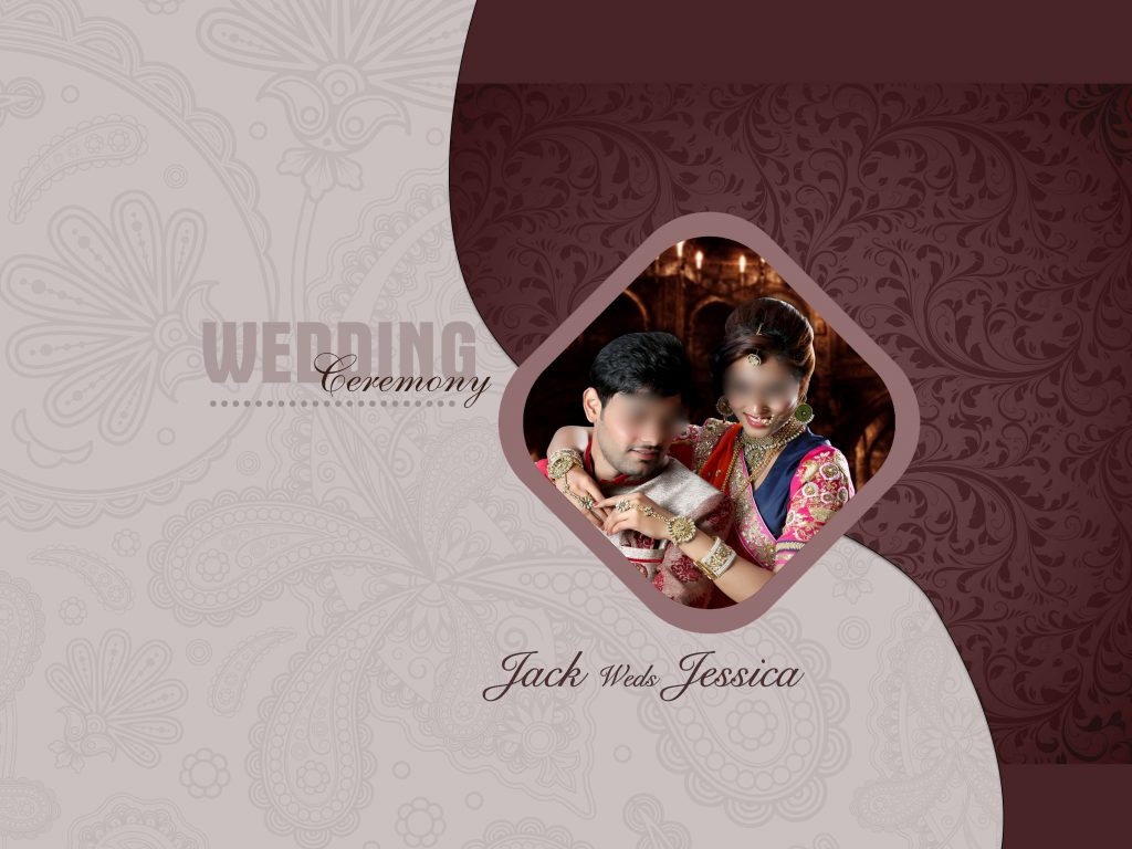Premium Wedding Album Cover PSD Download 12×36