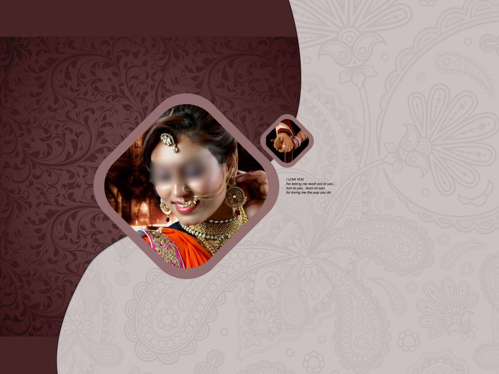 Premium Wedding Album Cover PSD Download 12×36
