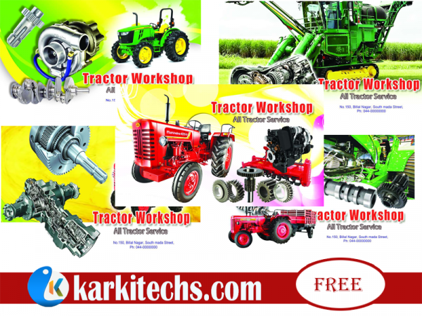 Tractor Workshop Psd Template Free Download – karkitechs.com