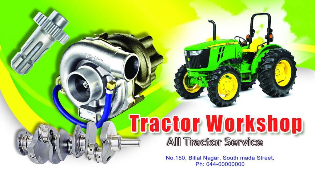 Tractor Workshop Psd Template Free Download &ndash; karkitechs.com