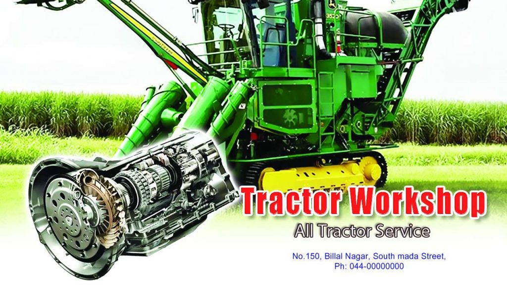 Tractor Workshop Psd Template Free Download &ndash; karkitechs.com