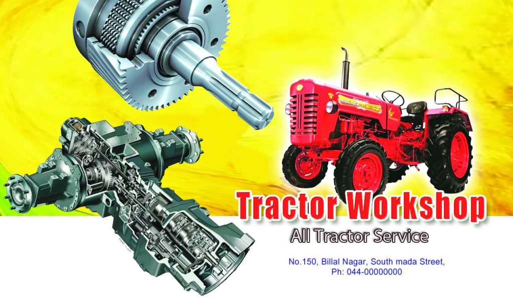 Tractor Workshop Psd Template Free Download &ndash; karkitechs.com