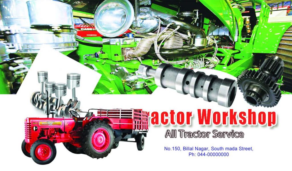 Tractor Workshop Psd Template Free Download &ndash; karkitechs.com