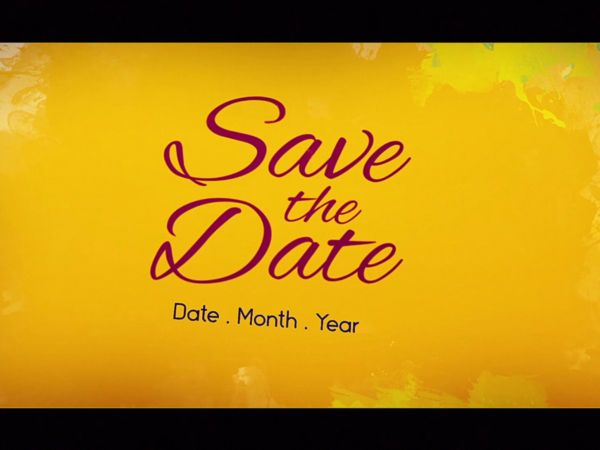 After Effects – Wedding – Save the date project