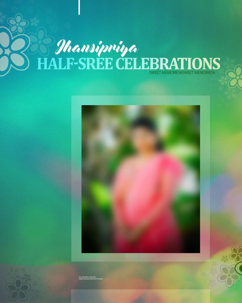 #6-Half Saree Album PSD template