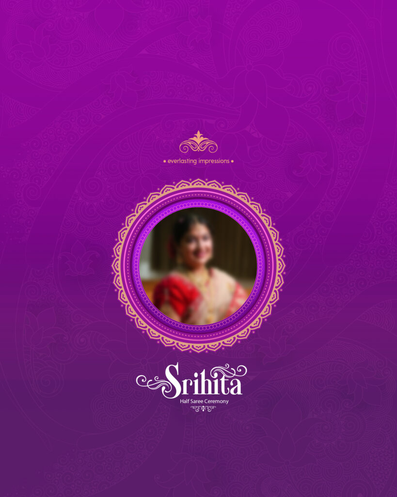 #1-Half Saree Album PSD template