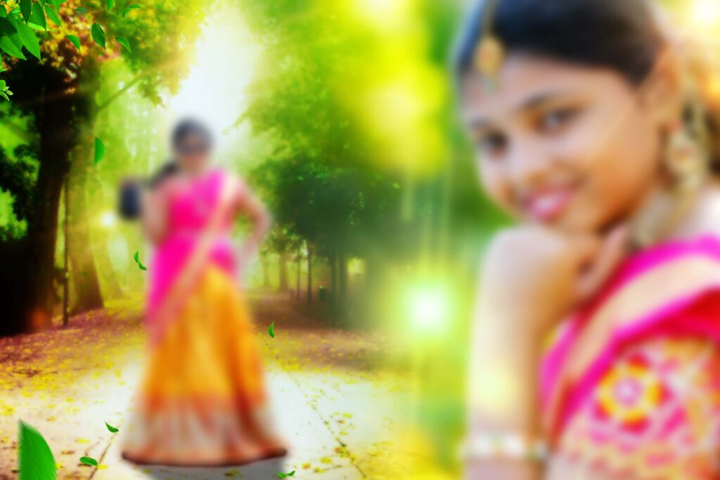 #6-Half Saree Album PSD template