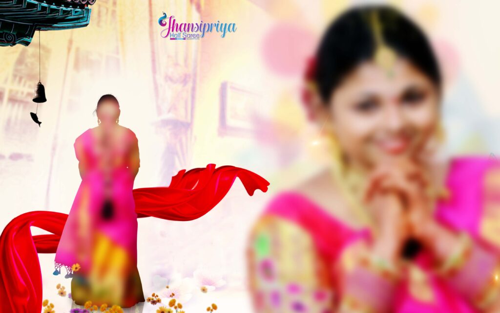#6-Half Saree Album PSD template