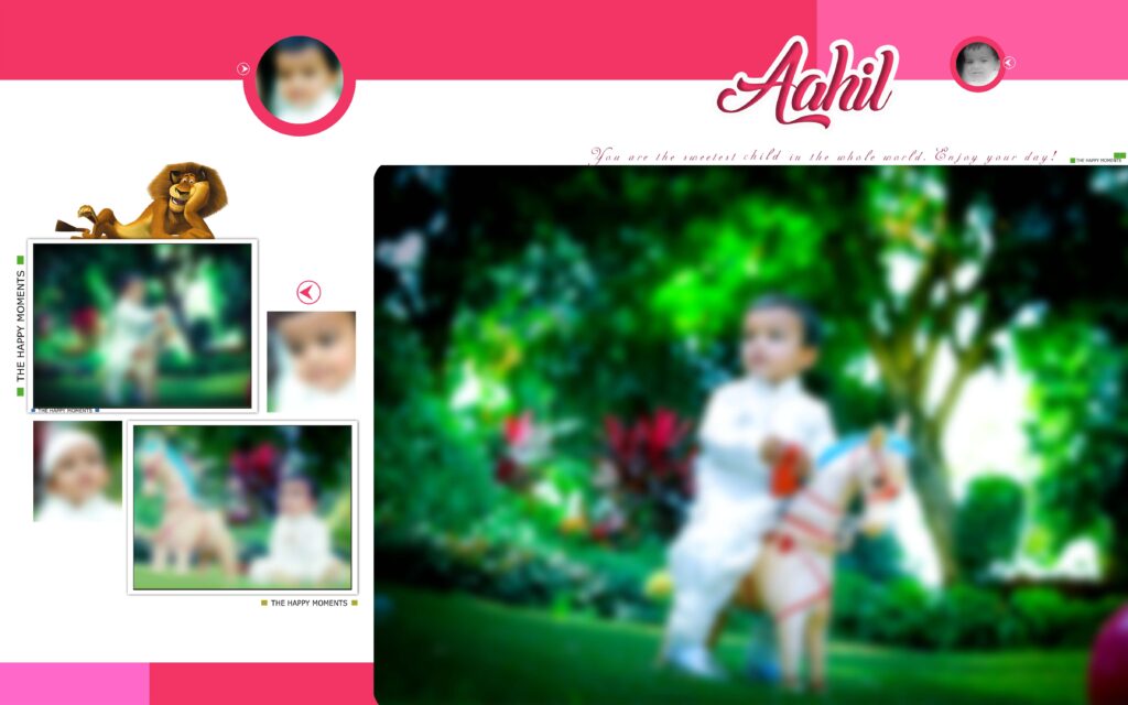 #6– Birthday Album PSD template