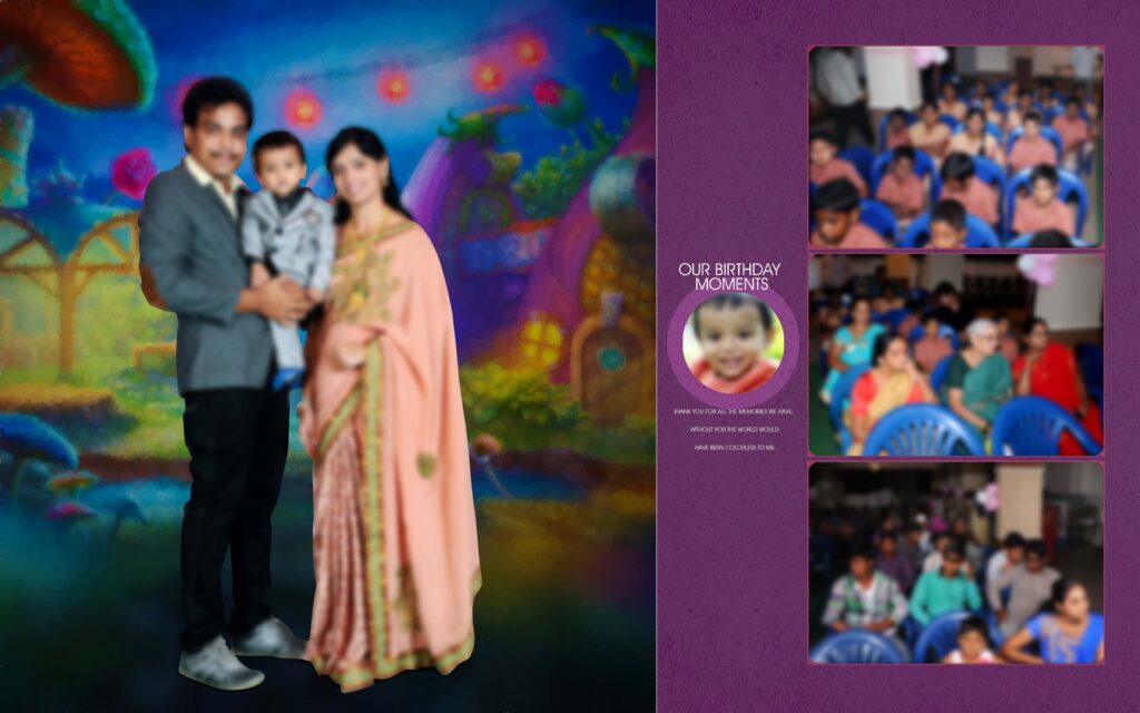 #6– Birthday Album PSD template