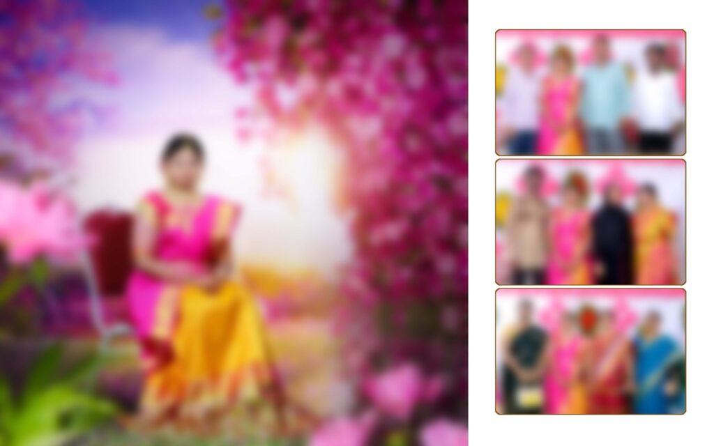 #7-Half Saree Album PSD template