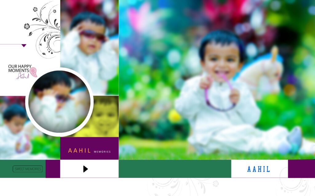 #8– Birthday Album PSD template
