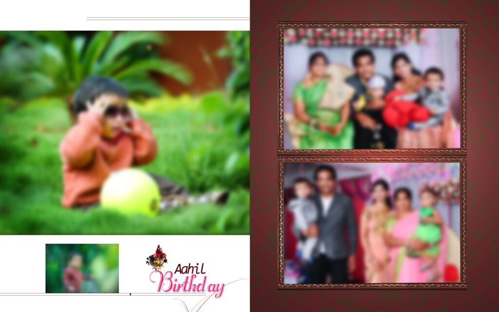 #8– Birthday Album PSD template