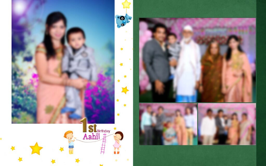 #8– Birthday Album PSD template