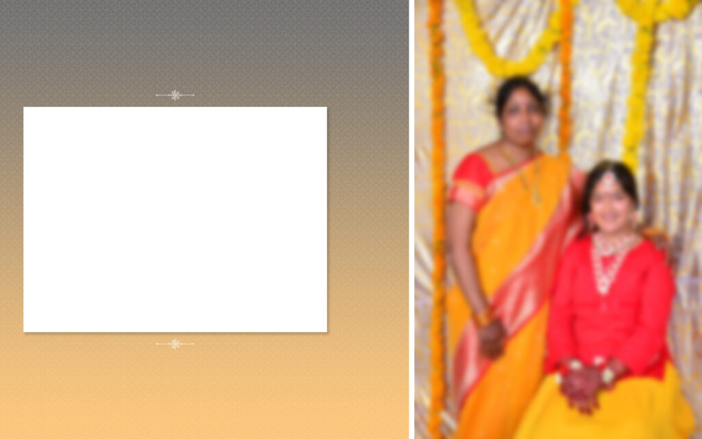 #1-Half Saree Album PSD template