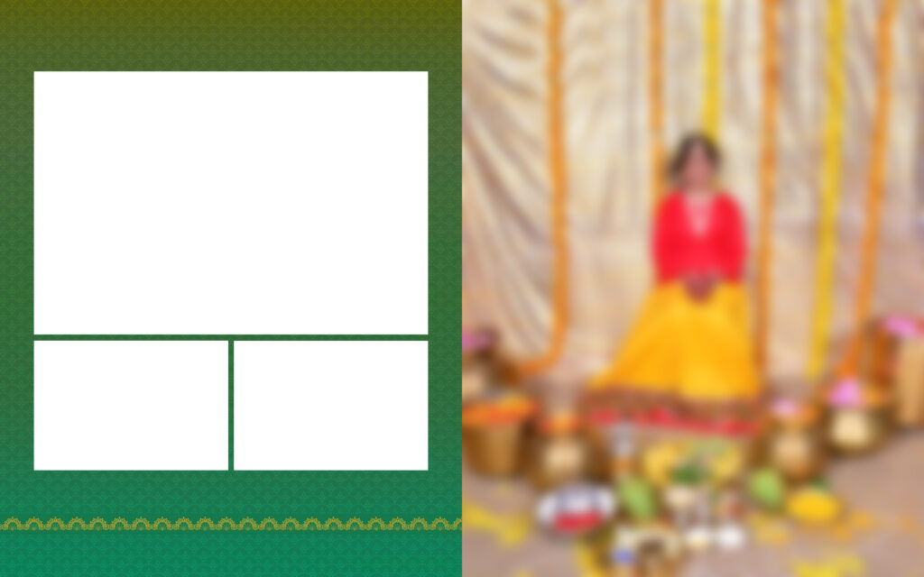 #1-Half Saree Album PSD template