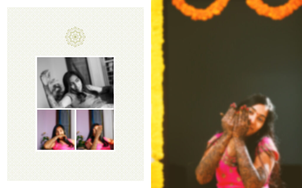 #2-Half Saree Album PSD template