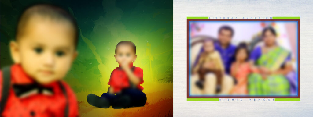 #4 – Birthday Album PSD template