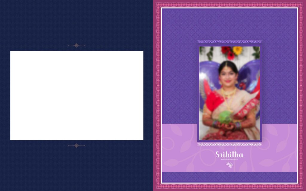 #4-Half Saree Album PSD template