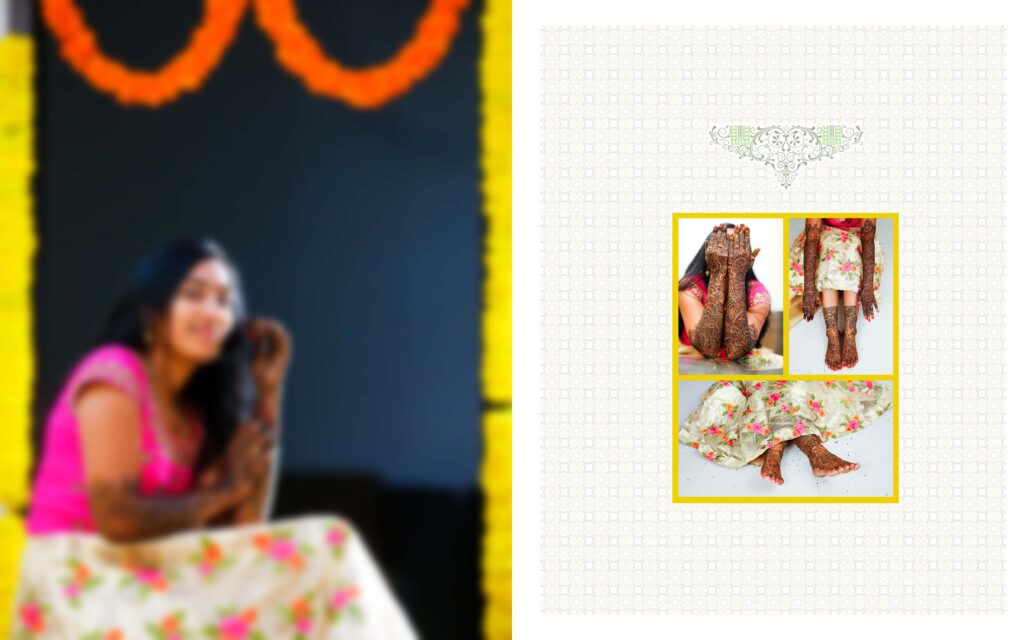 #4-Half Saree Album PSD template