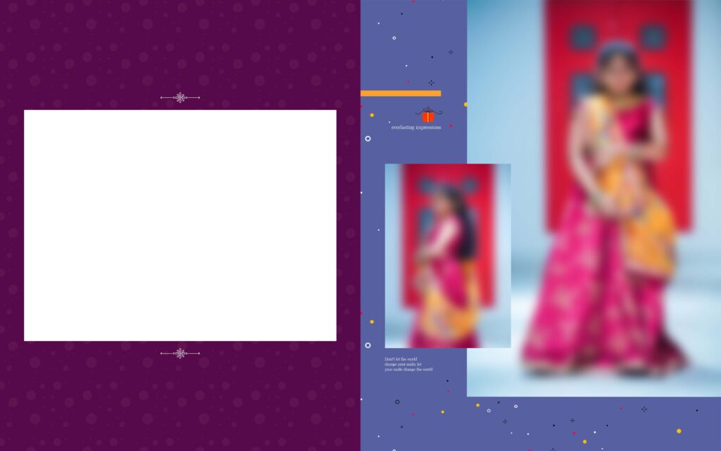 #4-Half Saree Album PSD template