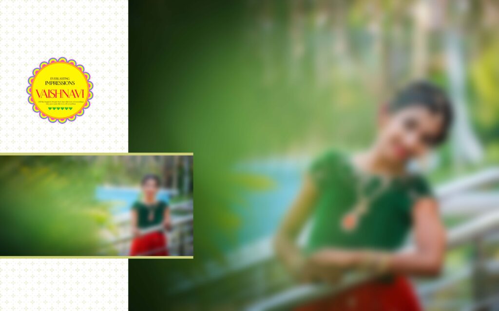 #4-Half Saree Album PSD template