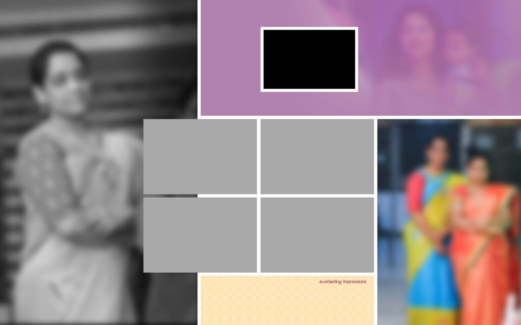 #5-Half Saree Album PSD template