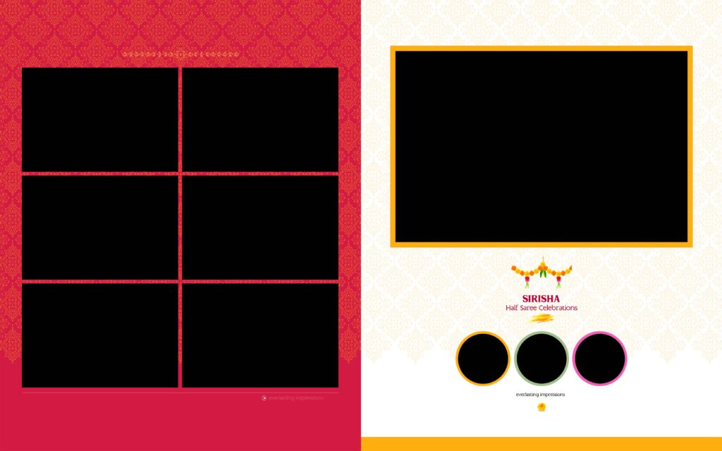 #5-Half Saree Album PSD template