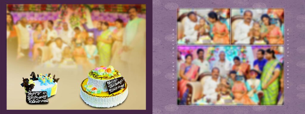 #5– Birthday Album PSD template