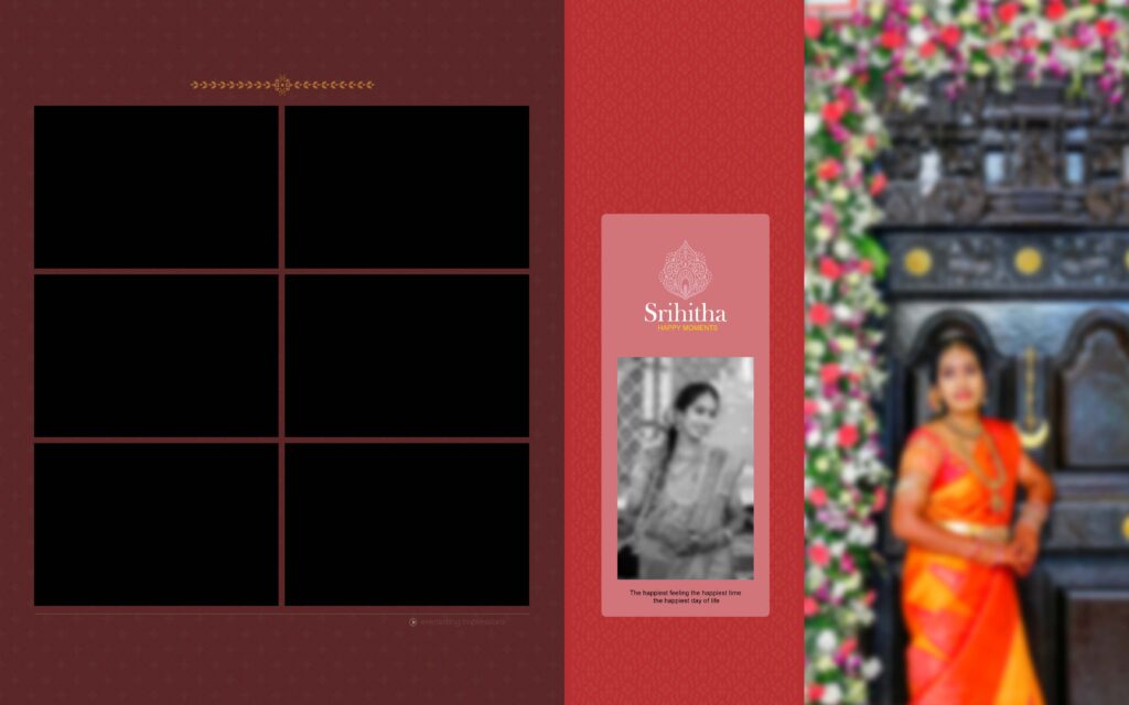 #5-Half Saree Album PSD template