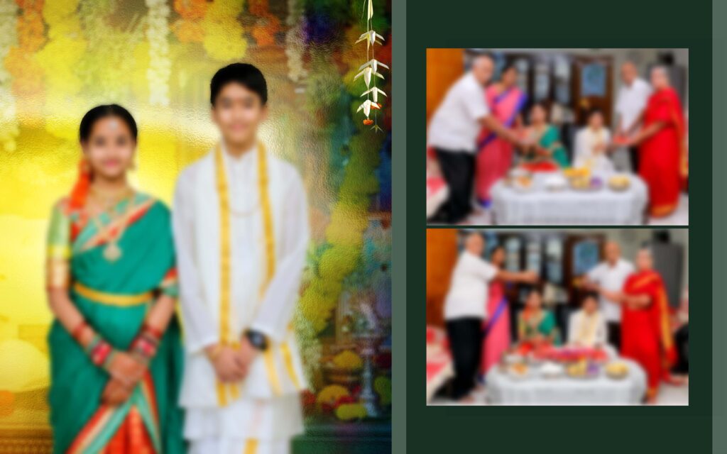 #8-Half Saree Album PSD template