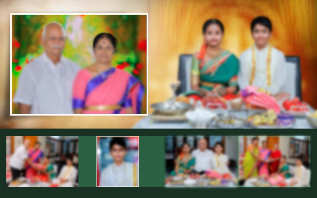 #8-Half Saree Album PSD template