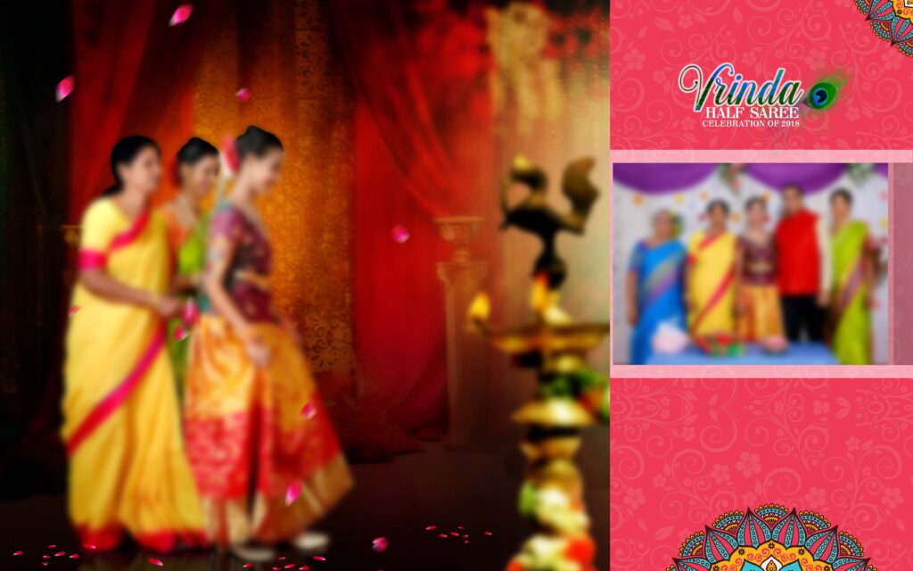 #9-Half Saree Album PSD template