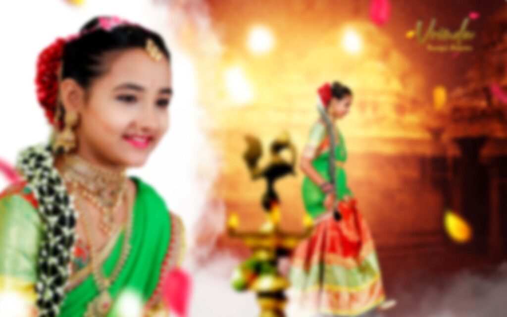 #9-Half Saree Album PSD template