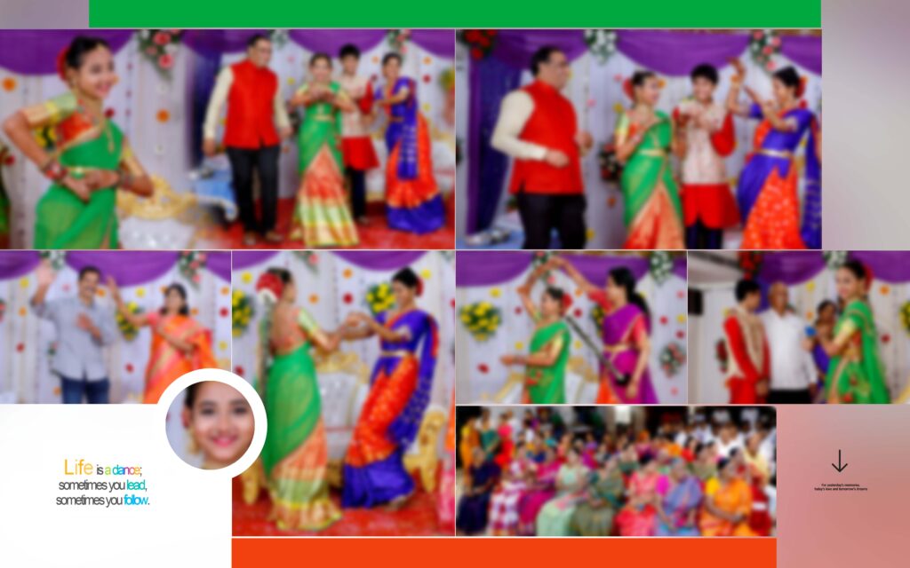 #9-Half Saree Album PSD template