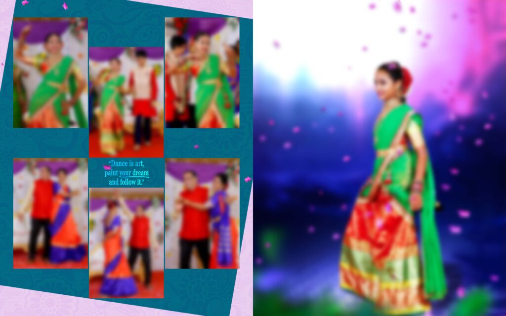 #9-Half Saree Album PSD template